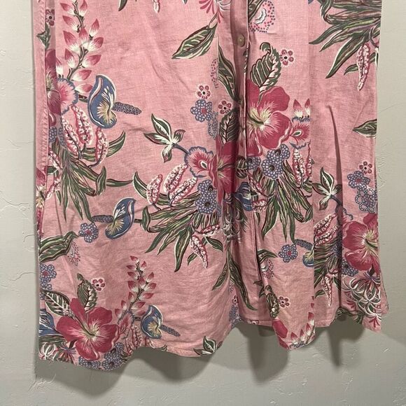 Vintage, 1990's, Cambridge Country Store, Tropical, Floral, Pink, Rose, Blue, Li - Picture 3 of 8